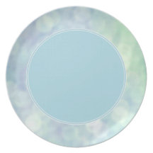 Étincelles/plat bleus de scintillement (mat) assiette