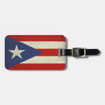 Étiquette de bagage avec le drapeau sale de Porto 