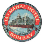 Étiquette de bagage de Bombay d'hôtel du Taj Mahal