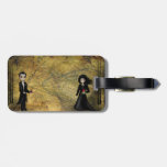 Étiquette de bagage de couples de Goth