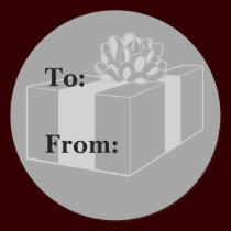 Étiquette de cadeau autocollants