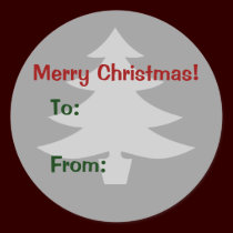 Étiquette de cadeau de Joyeux Noël autocollants
