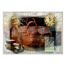 Étiquette de cadeau de voyage de fève carte de visite