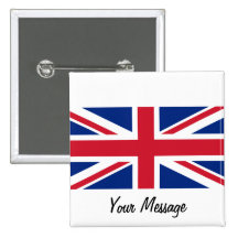 Étiquette de nom d'insigne de drapeau d'Union Jack Badge Avec Épingle