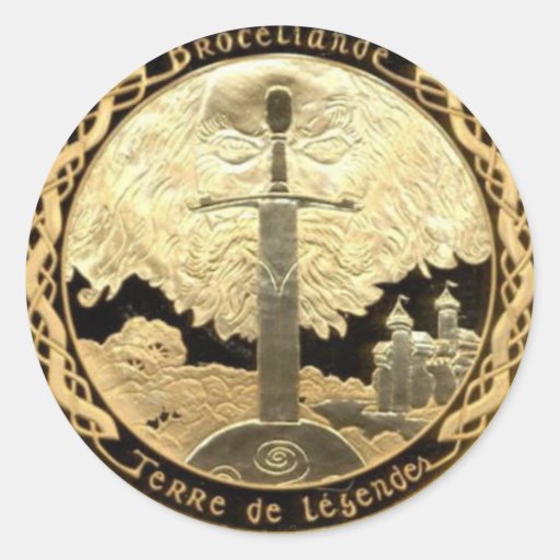 Étiquette de vin de Camelot Autocollants