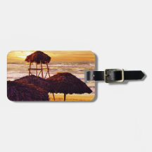 Étiquette des Caraïbes de bagage de sunser Étiquettes De Bagages