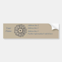 étiquette d'expédition de roue de fleur/autocollan autocollant pour voiture