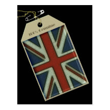 Étiquette d'Union Jack Carte Postale