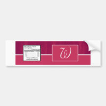 Étiquette en bois rose/rose de bouteille d'eau de  autocollants pour voiture
