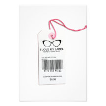 Étiquette Girly de geek Invitations