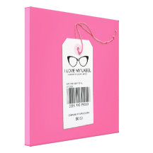 Étiquette Girly de geek Toile Tendue Sur Châssis