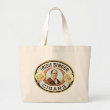 Étiquette irlandais de cigare de chanteur sacs en toile