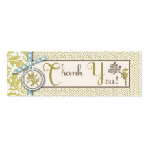 Étiquette maigre chique de cadeau de l'olive TY Carte De Visite