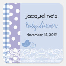 Étiquette mignonne de cadeau de baby shower de den autocollants