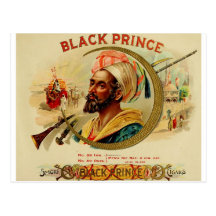Étiquette noir de boîte à cigares de prince    (L2 Cartes Postales