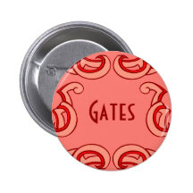 Étiquette nommée de corail de Deco Badges