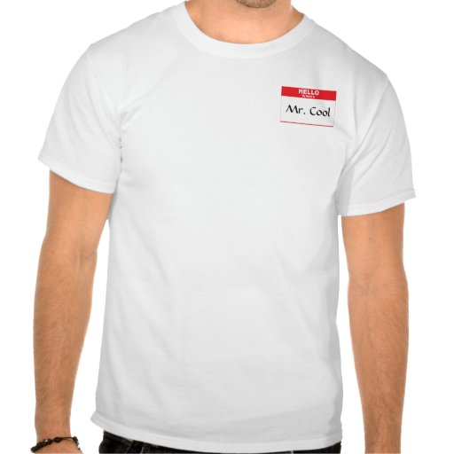 Étiquette nommée, M. Cool T-shirts