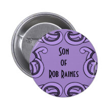 Étiquette nommée pourpre de Deco Badge