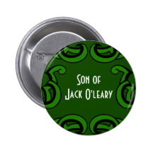 Étiquette nommée verte de Deco Pin's