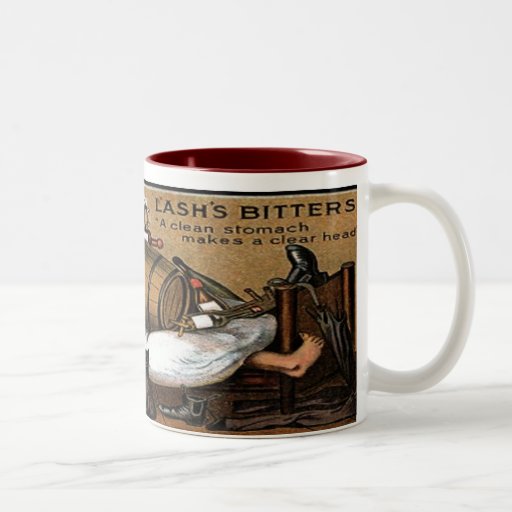 Étiquette vintage de bitter de baril d'homme de La Mug