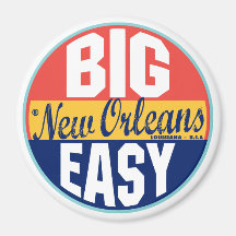 Étiquette vintage de la Nouvelle-Orléans Magnets Pour Réfrigérateur