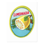 Étiquette vintage de Limonada Cartes Postales