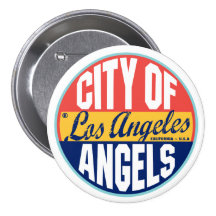 Étiquette vintage de Los Angeles Badges Avec Agrafe