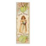 Étiquette vintage de signet et de nom carte de visite