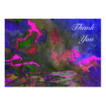 Étiquettes bleues de cadeau de Merci de fusion Carte De Visite