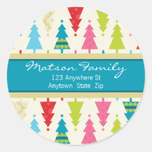 ÉTIQUETTES DE ADRESSE DE FÊTE : : : : patternedxma Autocollants