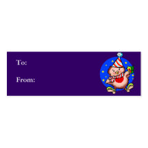 Étiquettes de cadeau de Noël - pingouins Cartes De Visite Professionnelles