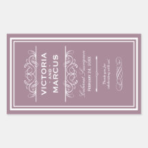 Étiquettes de faveur de monogramme de bouteille de adhésifs