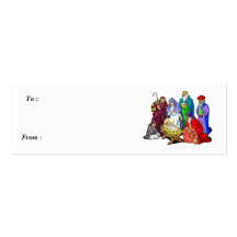 Étiquettes de Nativity_Gift Modèle De Carte De Visite