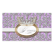 Étiquettes royales de faveur de douche de bébé de  cartes de visite personnelles