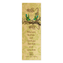 Étiquettes vintages de mariage d'oiseau cartes de visite professionnelles