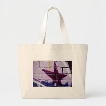Étoile abstraite de graffiti sur le mur texturisé sacs