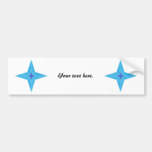 Étoile bleue adhésif pour voiture