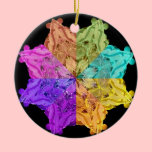 Étoile colorée multi de kaléidoscope ornements