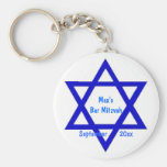 Étoile de barre ou de bat mitzvah porte-clef