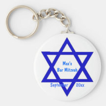 Étoile de barre ou de bat mitzvah porte-clef