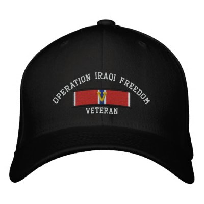 Étoile de bronze d'OIF avec V Chapeaux Brodés