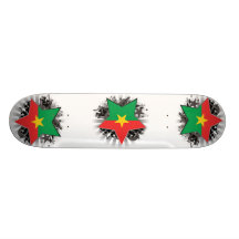 Étoile de Burkina Faso Skateboards Personnalisés
