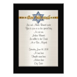Étoile de David bleue formelle d'invitation de Mit