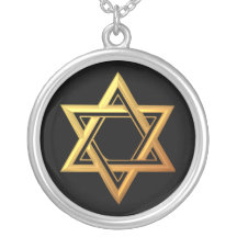 étoile de David d'or "à trois dimensions" Bijouterie Personnalisée