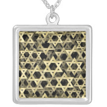Étoile de David d'or Pendentif