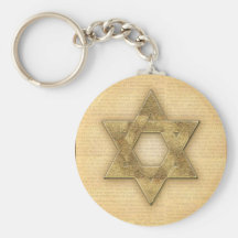 Étoile de David d'or de do-it-yourself/modèle Mitz Porte-clef