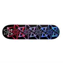 Étoile de dispersion - roses, bleus et pourpres skateboard customisable