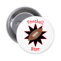 Étoile de football pin's avec agrafe