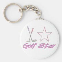 Étoile de golf porte-clés