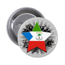 Étoile de Guinée équatoriale Pin's Avec Agrafe